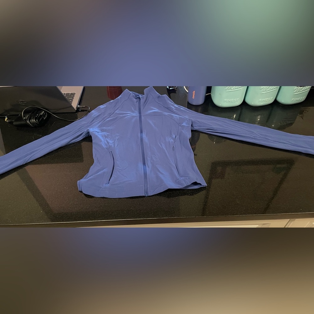 Lululemon Nulu Cropped Blue Zip-Up Jacket